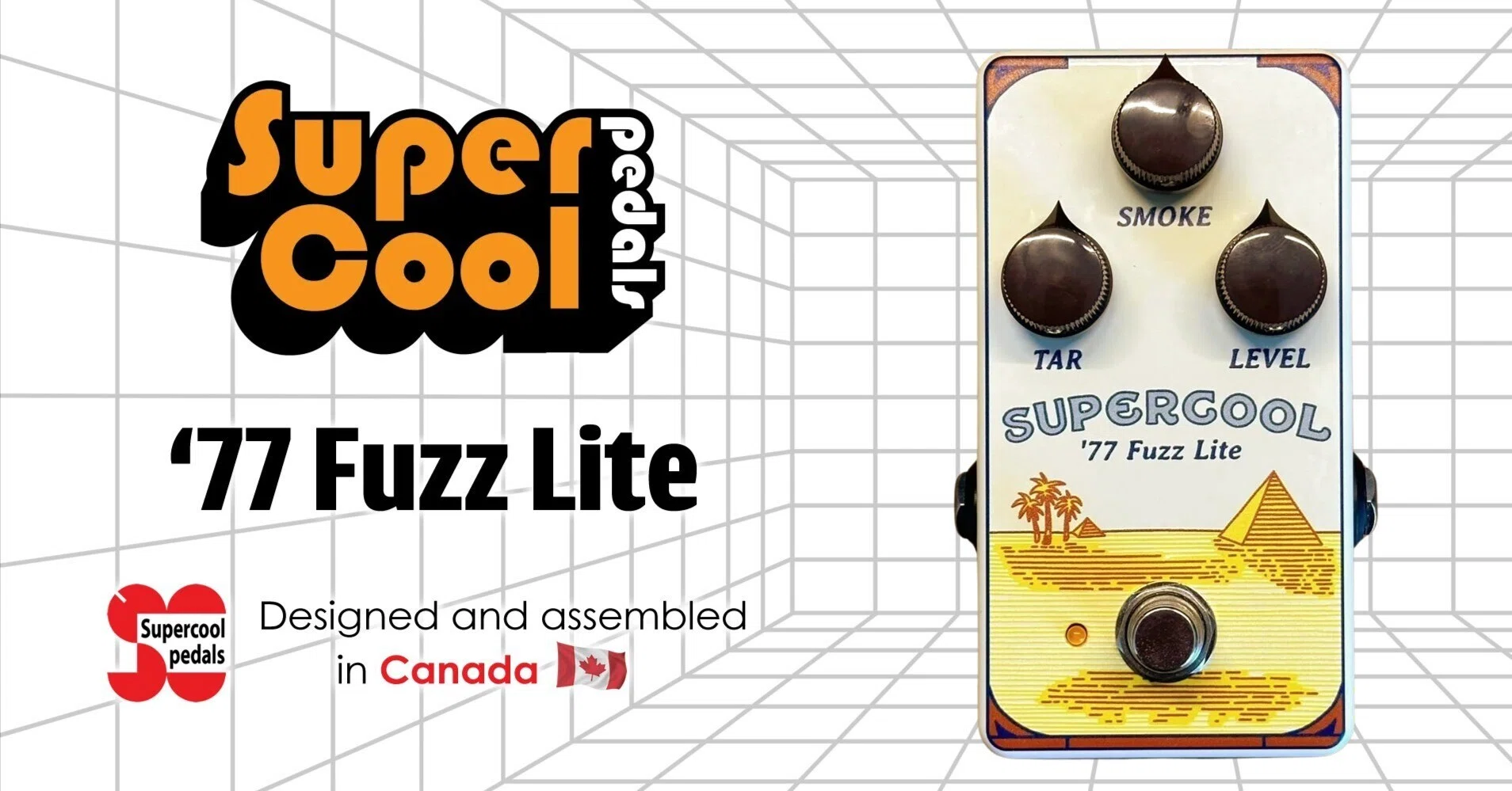 Supercool Pedals】伝説的ファズサウンドを詰め込んだ「'77 Fuzz Lite