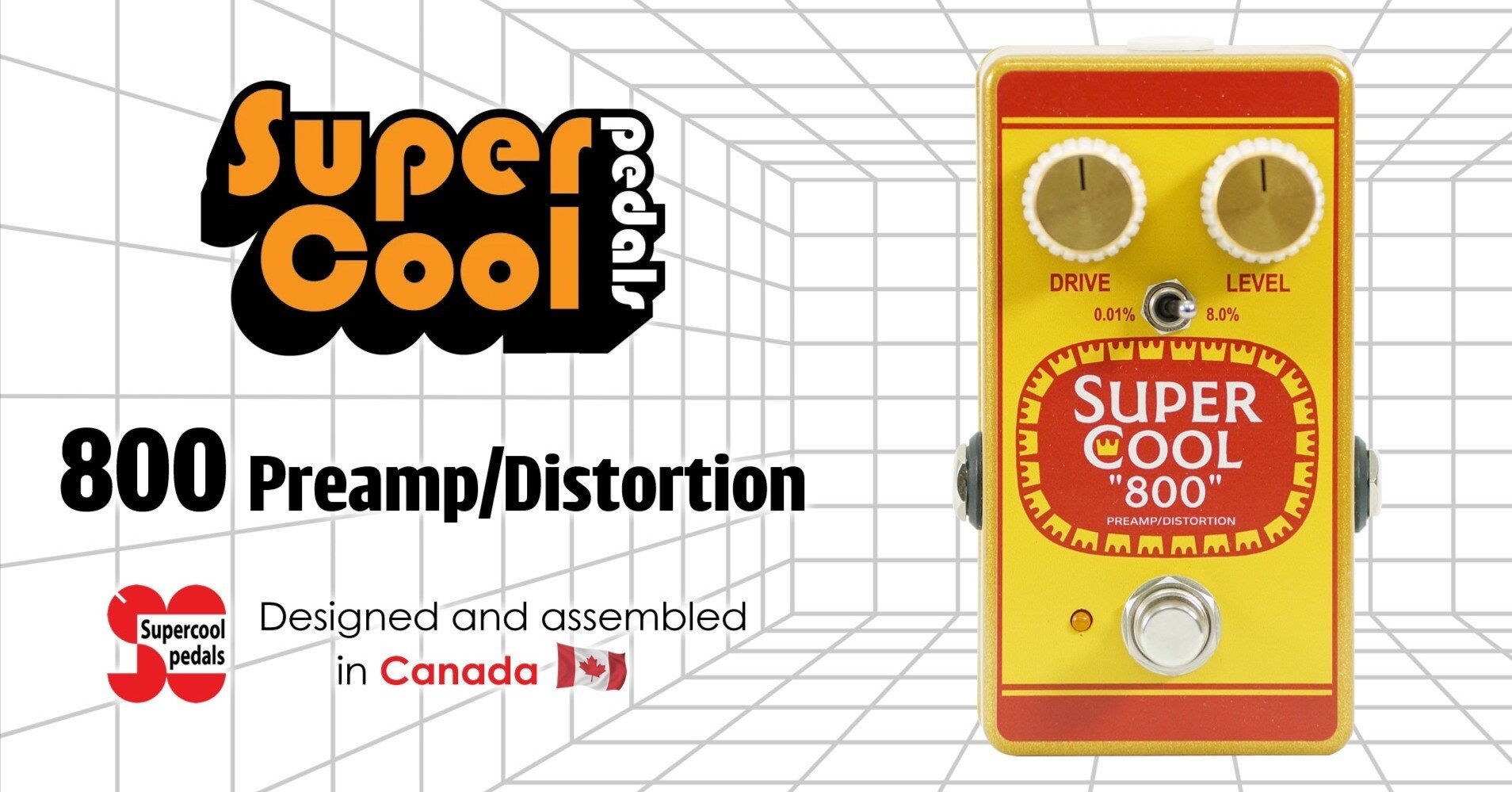 Supercool Pedals】伝説のオペアンプディストーションを再構築した