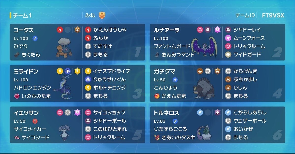 コロパル様 5点おまとめ 迅雷祭4位 ミラコタアーラの追い風トリルスイッチ構築｜mine