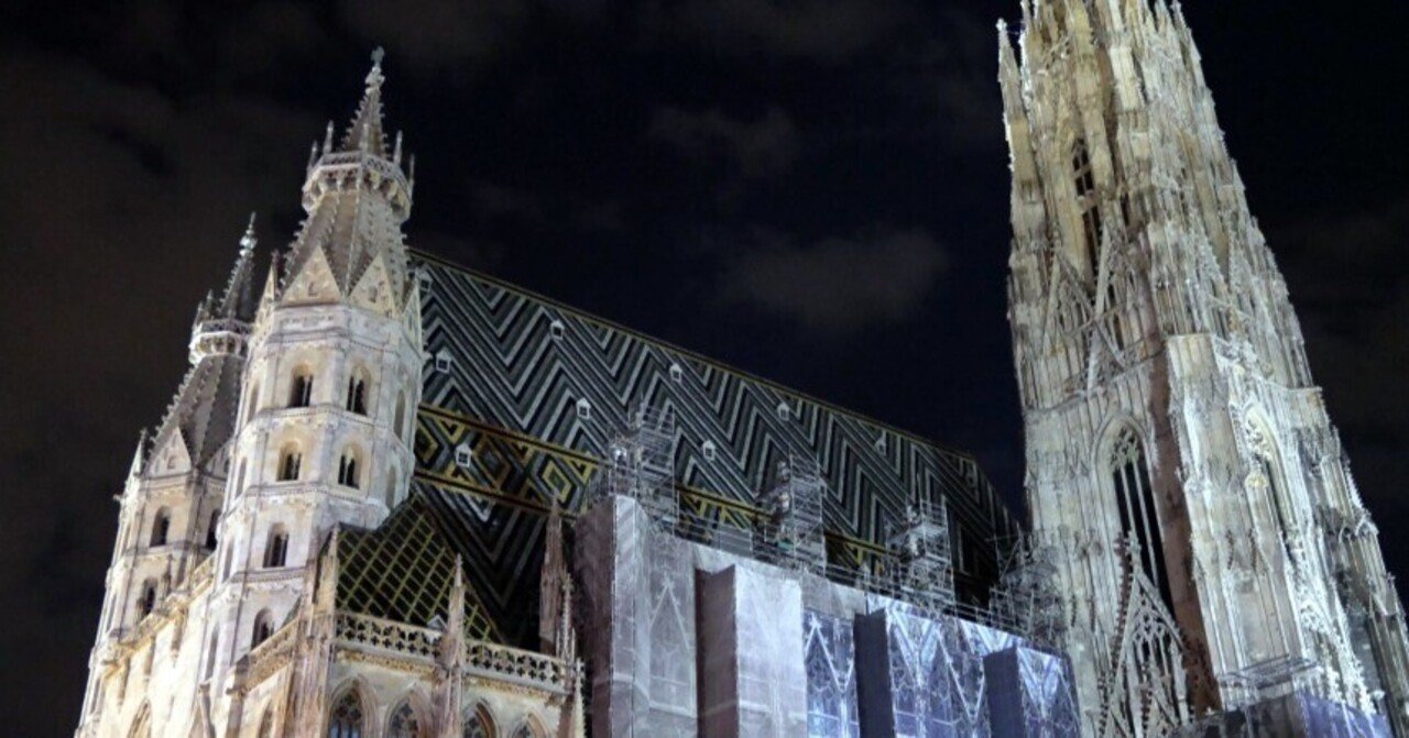 ウィーン到着【夜の街散歩】街の中心はシュテファン寺院｜Photographer