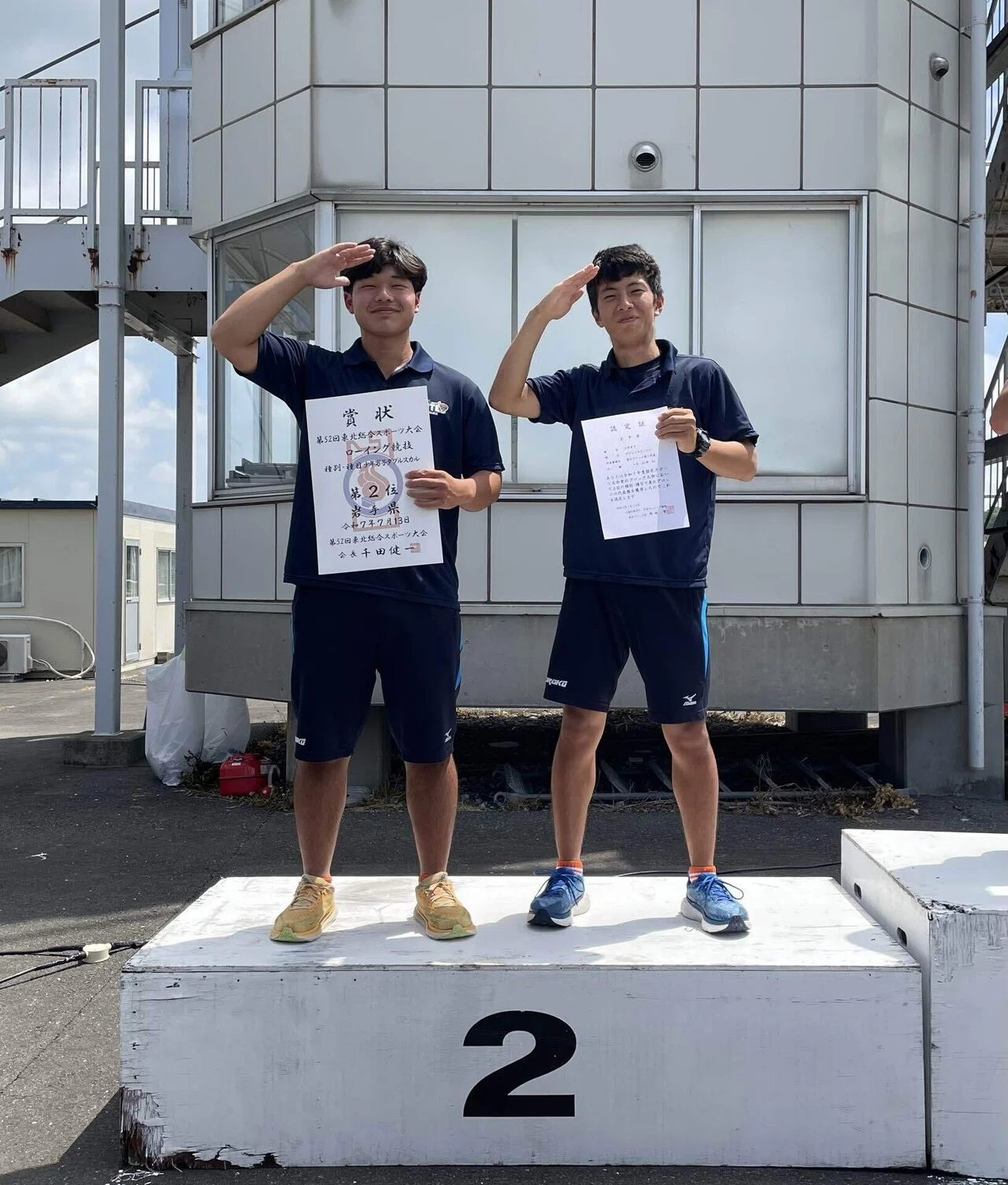 ローイング部】東北ブロック大会2位で国体出場の権利を勝ち取る