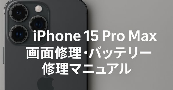 iPhone15 Pro Maxの画面交換が安い！ガラス割れで操作が出来ない