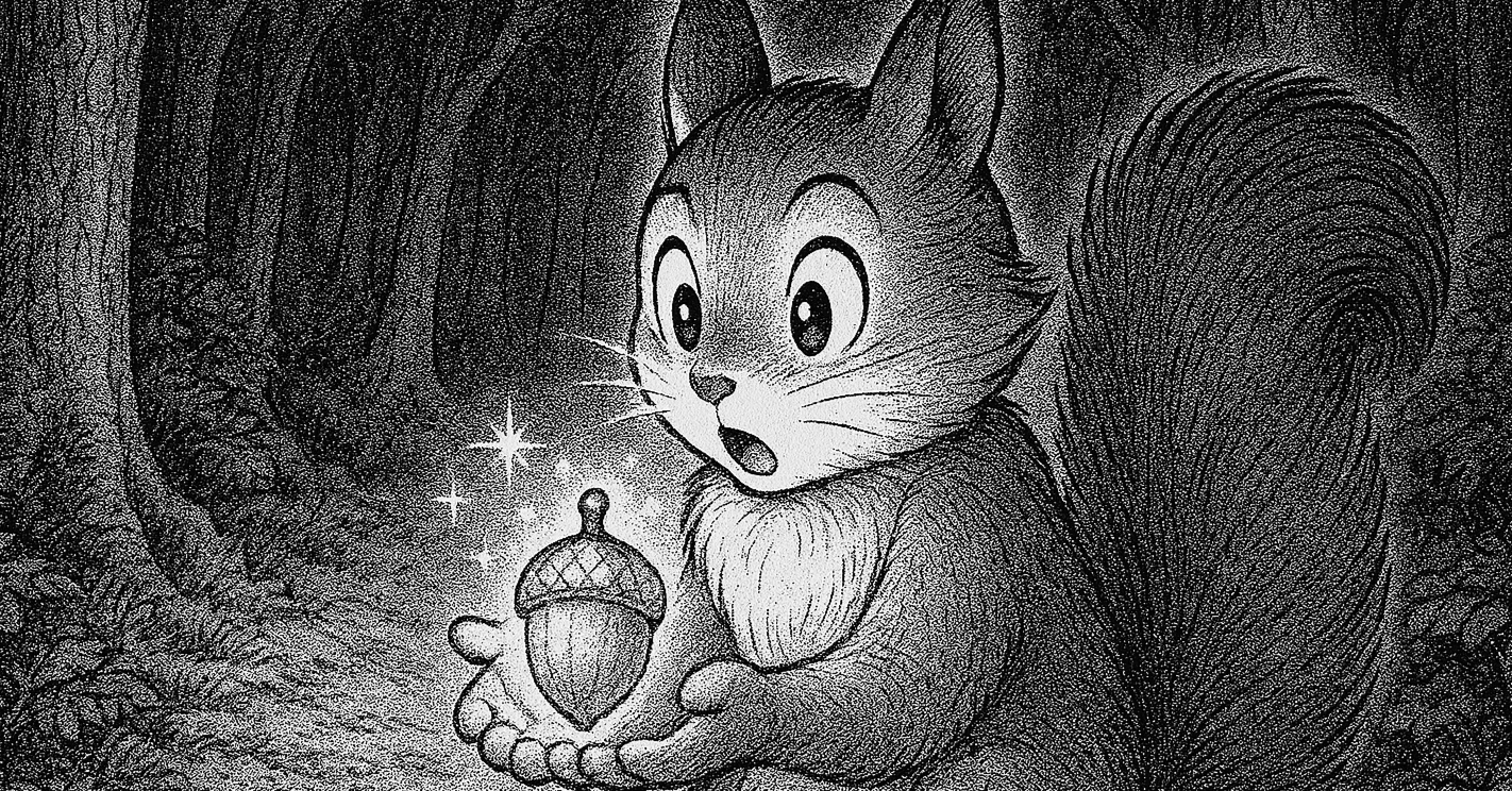 寓話】 リスと黄金のドングリ｜コムギ🌾comugi