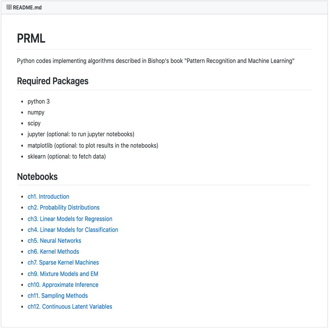 パターン認識と機械学習（PRML）の無料版と練習問題が試せる Jupyter