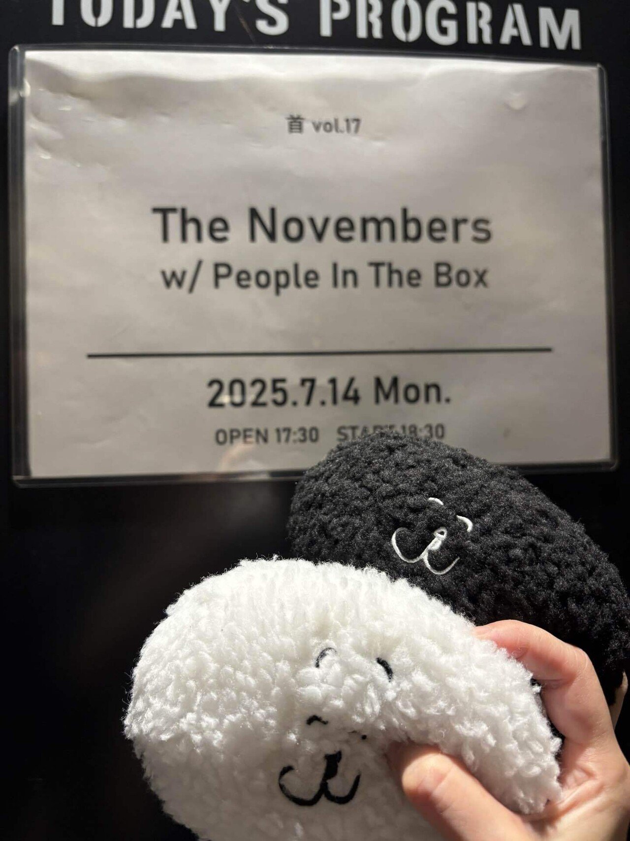 250714 The Novembers pre 首 vol.17 w/People In The Box@梅田クラブ