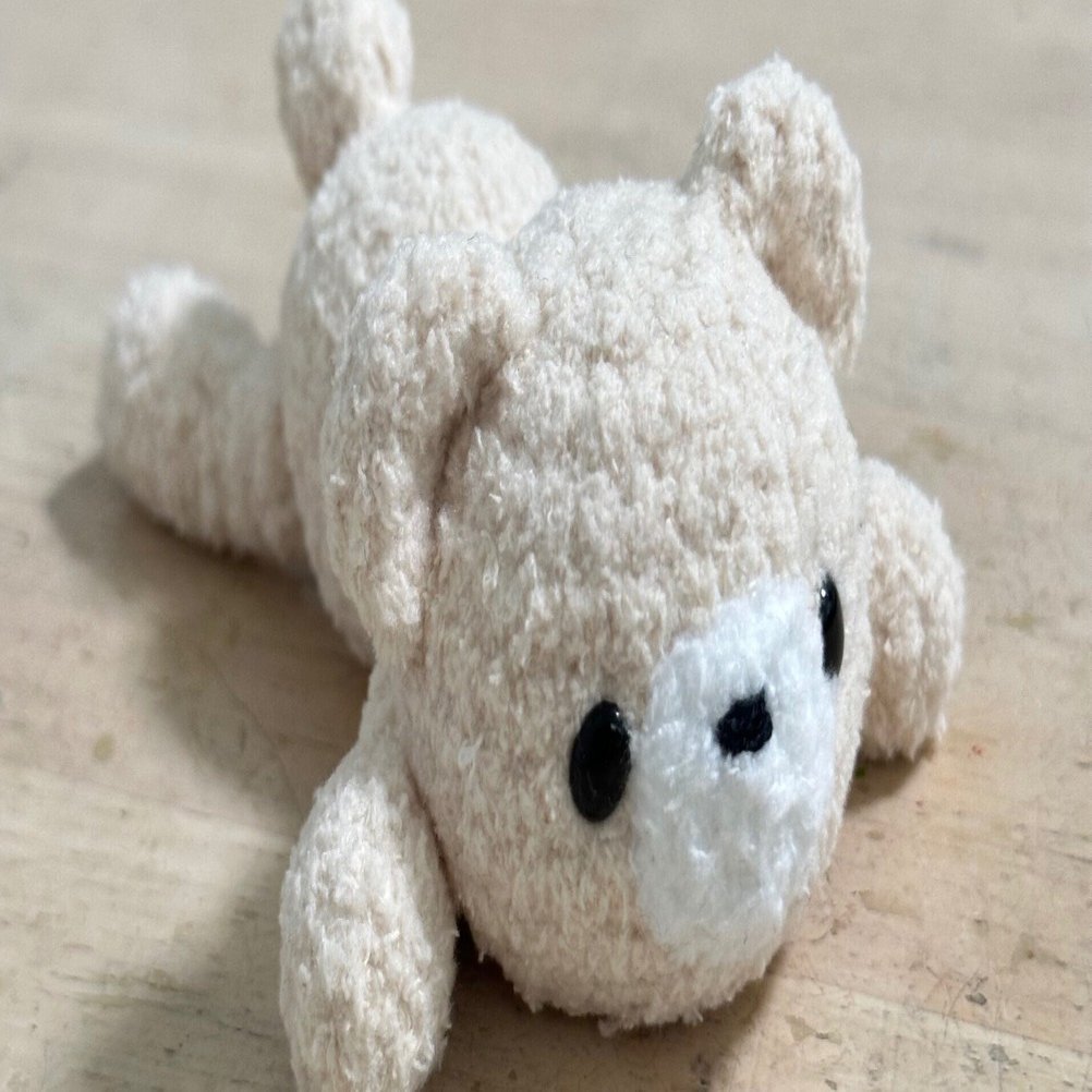 ねそべりくまさんの編み方(追記有り2025/9/17)｜reirei3413