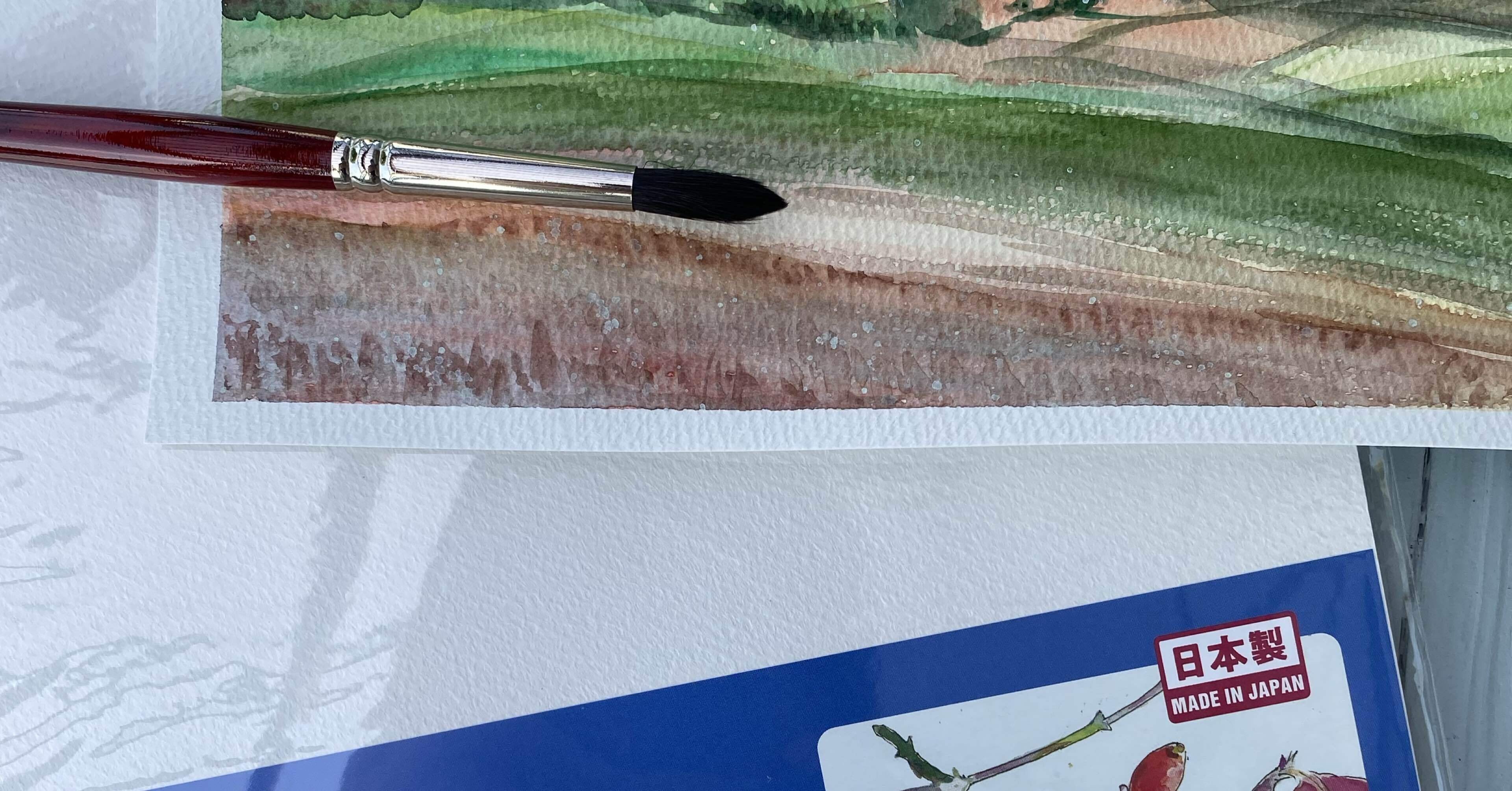 ダイソー「特厚口画用紙」水彩画を試したら..？｜くろり｜ HSP/内向型