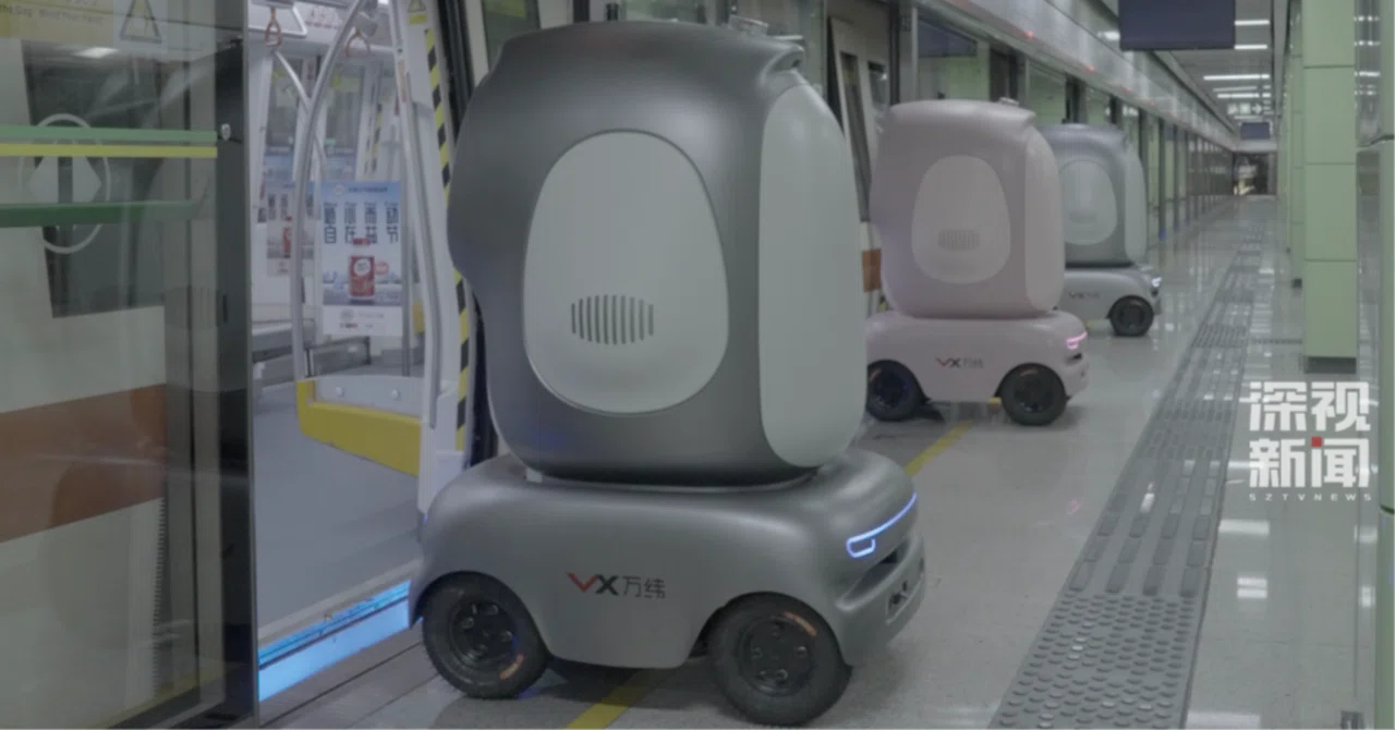 中国深センでロボットが地下鉄配送を開始！日本のビジネスリーダーが