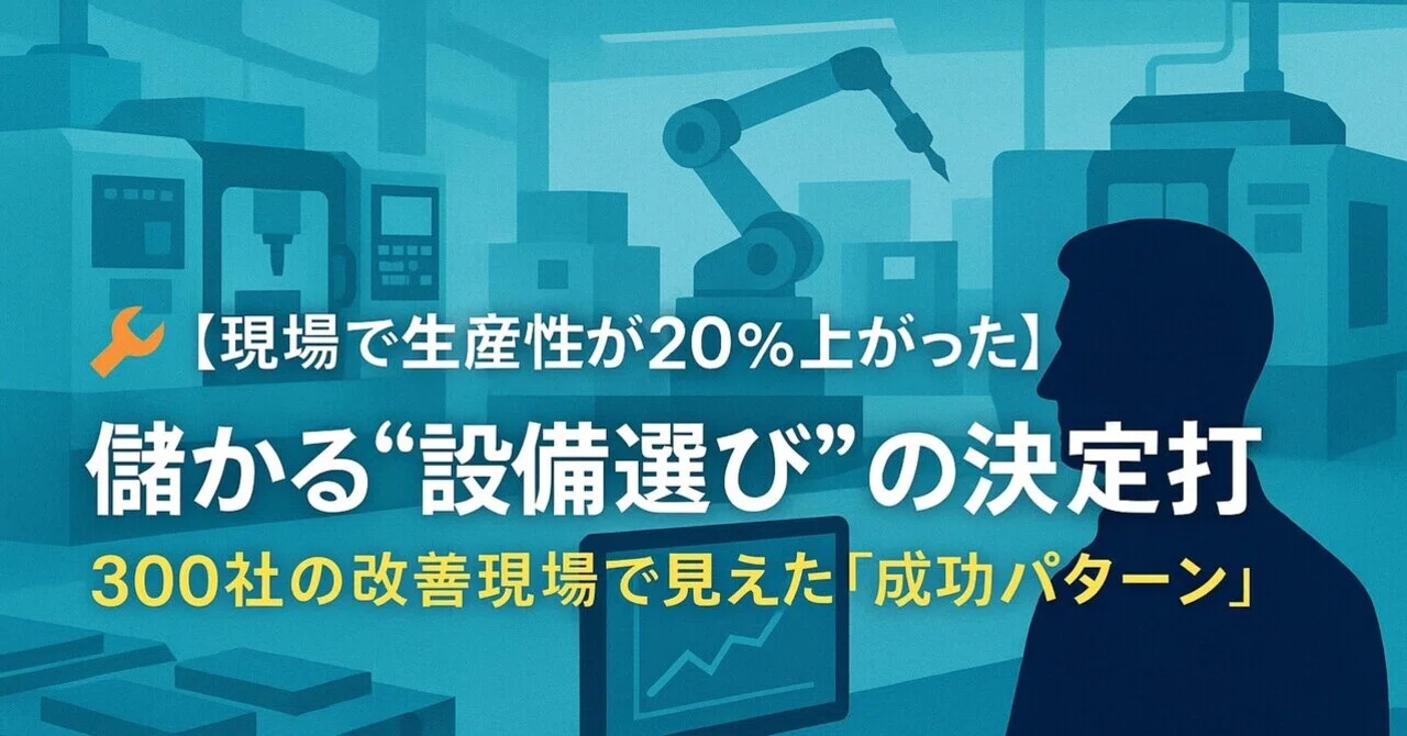🔧【Productivity Increased by 20% on the Shop Floor】The Deciding Factor ...
