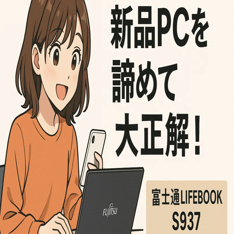 衝撃の2万円台】私が高い新品PCを諦めて「大正解」だった話。富士通 