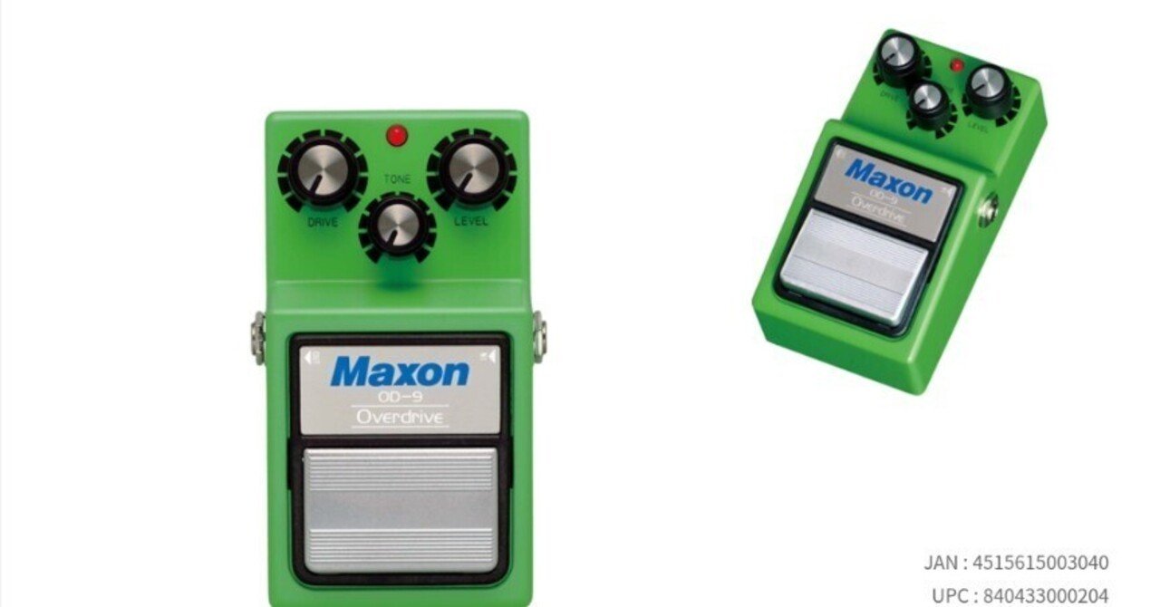 🎸 ＃005 Maxon OD-9 Overdrive 定番セッティング集｜Maggie