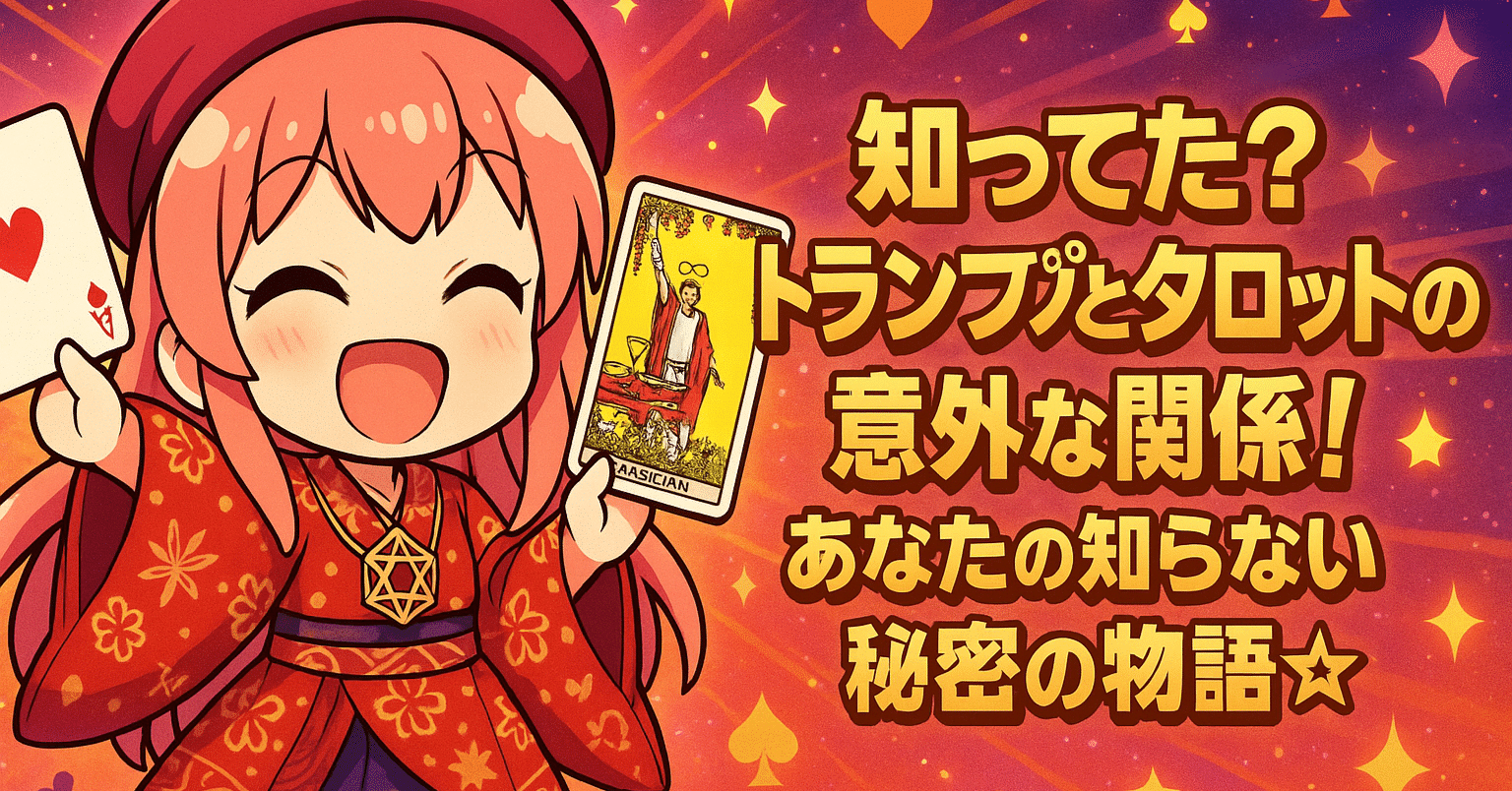 知ってた？トランプとタロットの意外な関係！あなたの知らない秘密の