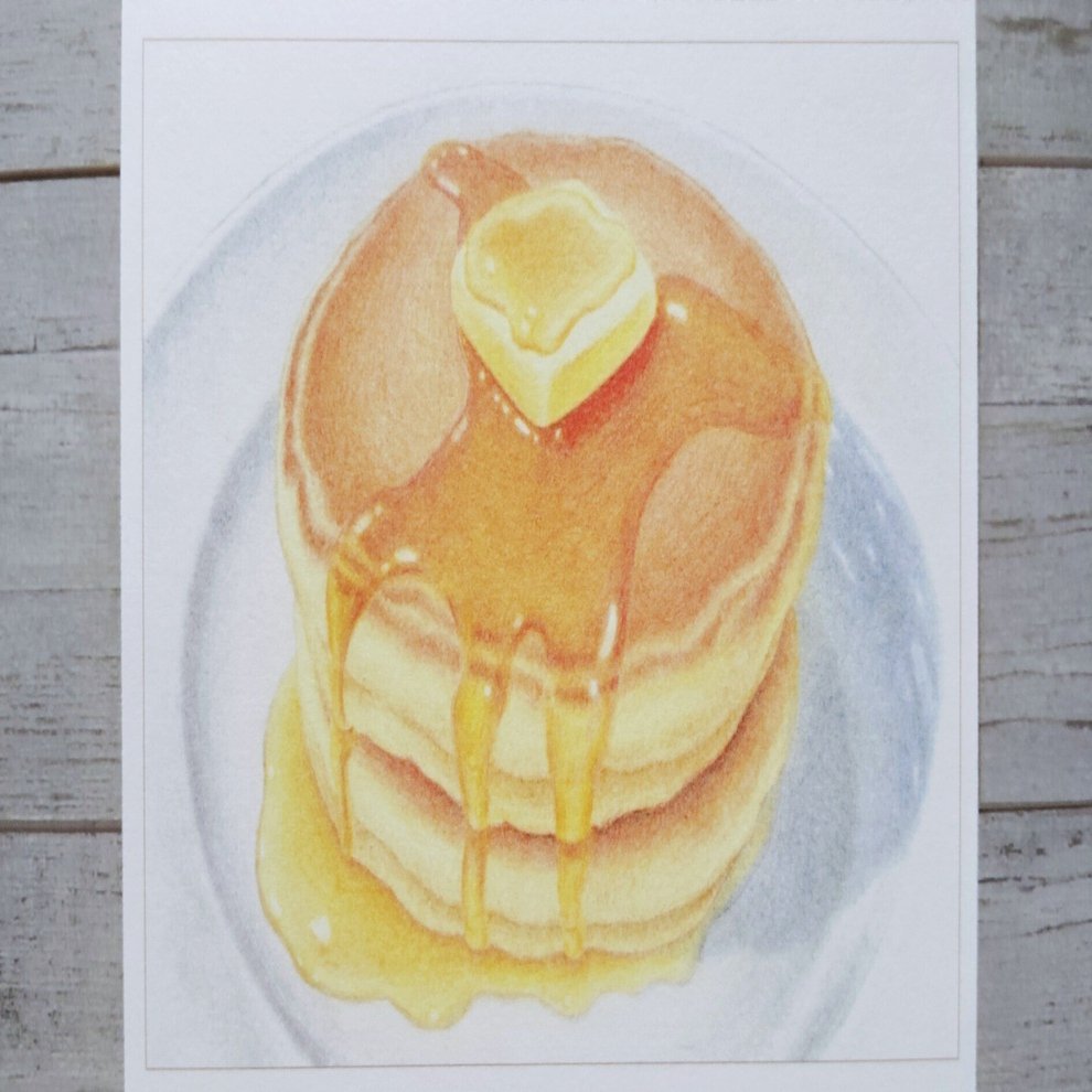 色鉛筆でホットケーキ塗り絵のコツ🥞｜もいたん｜活字中毒