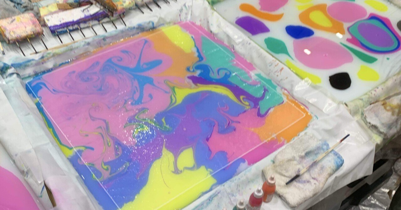 ハンカチの上に、色を浮かべる魔法を【ハンドメイドジャパンフェス出展