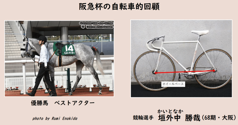 阪急杯の自転車的回顧