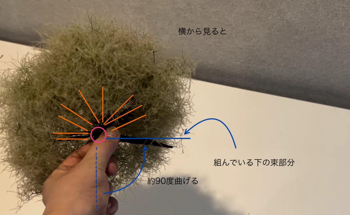 スモークツリーボールスワッグ｜ハナジタク花学校