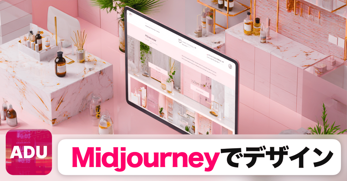 MidjourneyをWebデザインに活用する方法｜ADU | デザイナーのAI