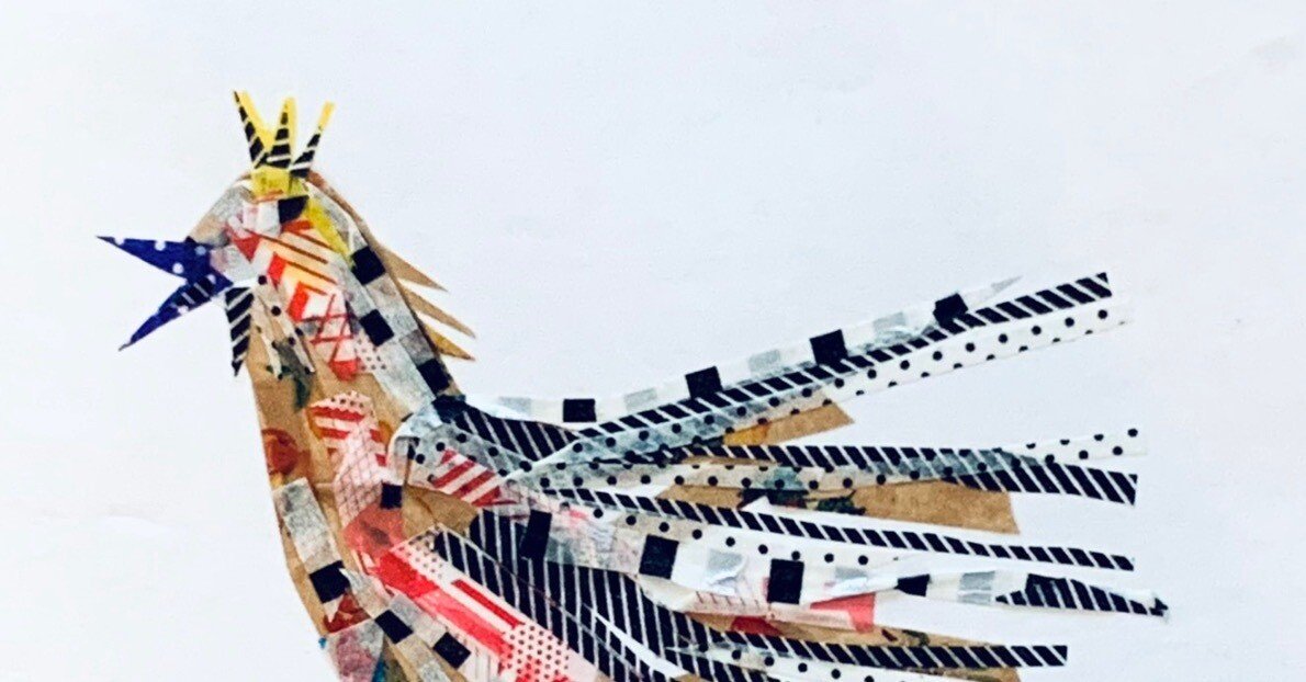 ちぎり絵 マスキングテープ｜hico