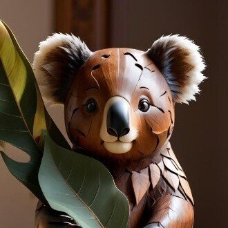 木彫りのコアラ