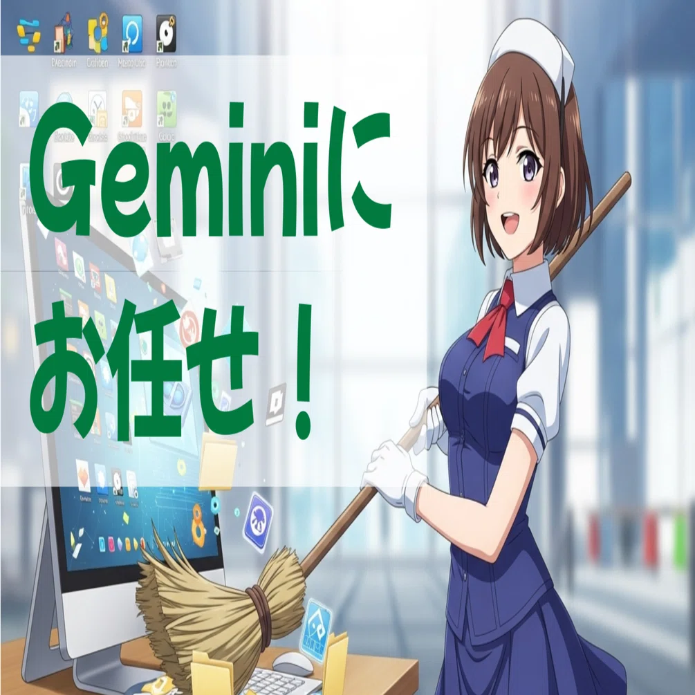 家政婦かよ！Gemini CLIにゴミ屋敷デスクトップを整理整頓させてみた
