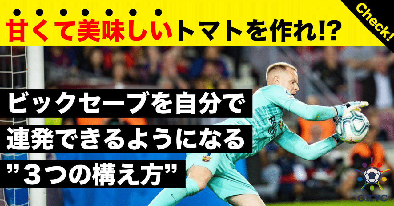 ビックセーブを連発できる ３つの構え方 Gkコーチと選手を繋ぐ まっさん Note