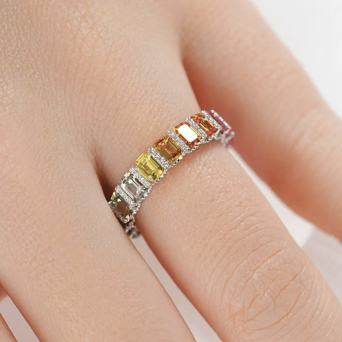 マルチサファイア(グラデーション) マルチカラーサファイア・グラデーションリング | Atelier Ozaki