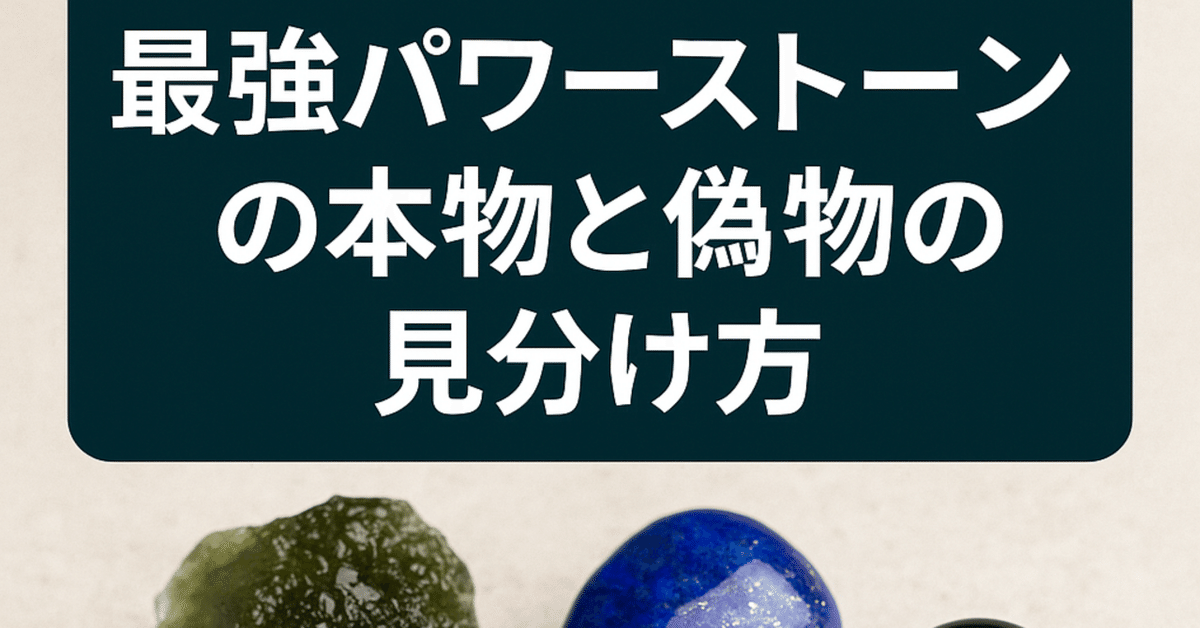 最強パワーストーンの本物と偽物の見分け方完全ガイド｜最強
