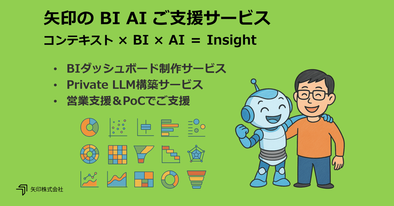 BI AI ご支援サービス｜Context × BI × AI ＝ Insight｜矢印株式会社｜ビジネストランスレーター｜ICTセカンドオピニオン