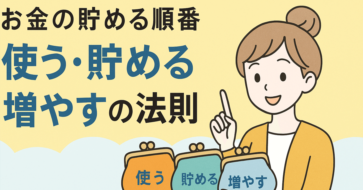 お金の貯める順番がわかる「使う」「貯める」「増やす」の法則｜マイエフピー