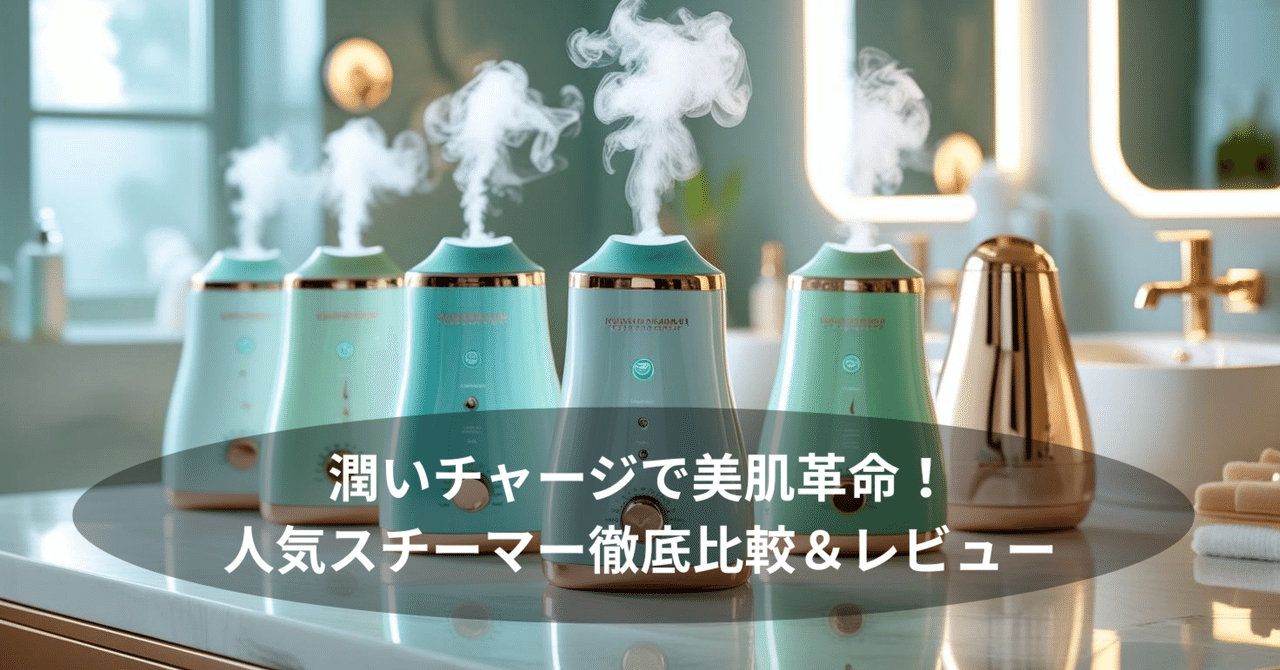 潤いチャージで美肌革命！人気スチーマー徹底比較＆レビュー