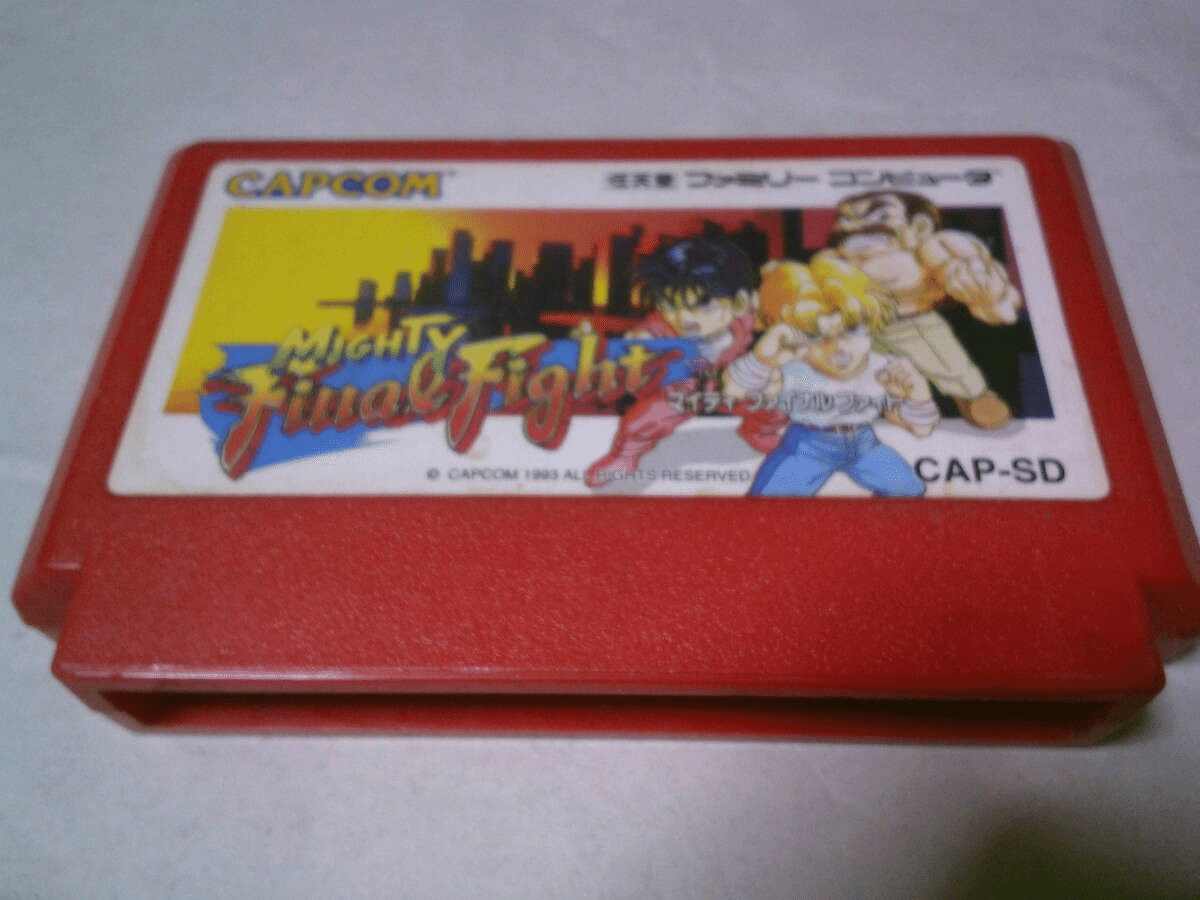 マイティ　ファイナルファイト　ファミコン　ソフト・箱・説明書　CAPCOM マイティ ファイナルファイト』1993年／ファミコン - レトロ