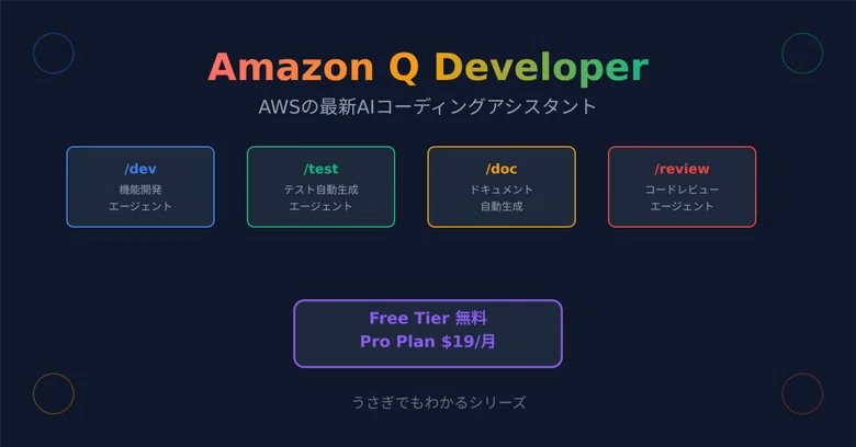 토끼도 이해하는🐰 Amazon Q Developer - AWS가 제공하는 최신 AI 코딩 어시스턴트 완벽 가이드｜taku_sid🐰