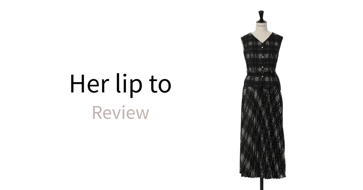 ワンピース herlipto Siena Pleated Docking Dress Her lip to / ハーリップトゥ | @herlipto Launching August