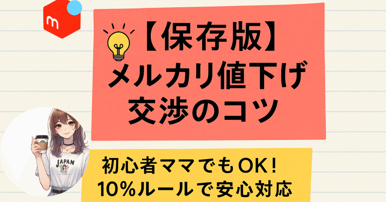 知らなきゃ損？】初心者さん向け：メルカリ値下げ交渉に困ったら