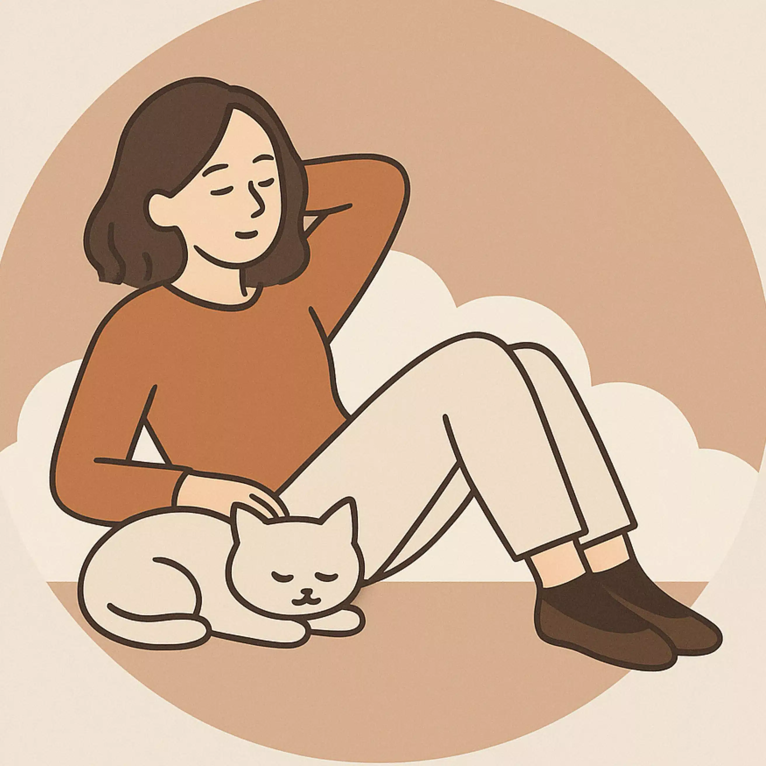 よこになって考える
