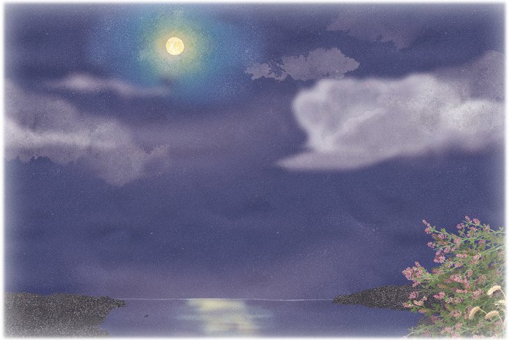 月夜 Haru San はんこイラスト Note