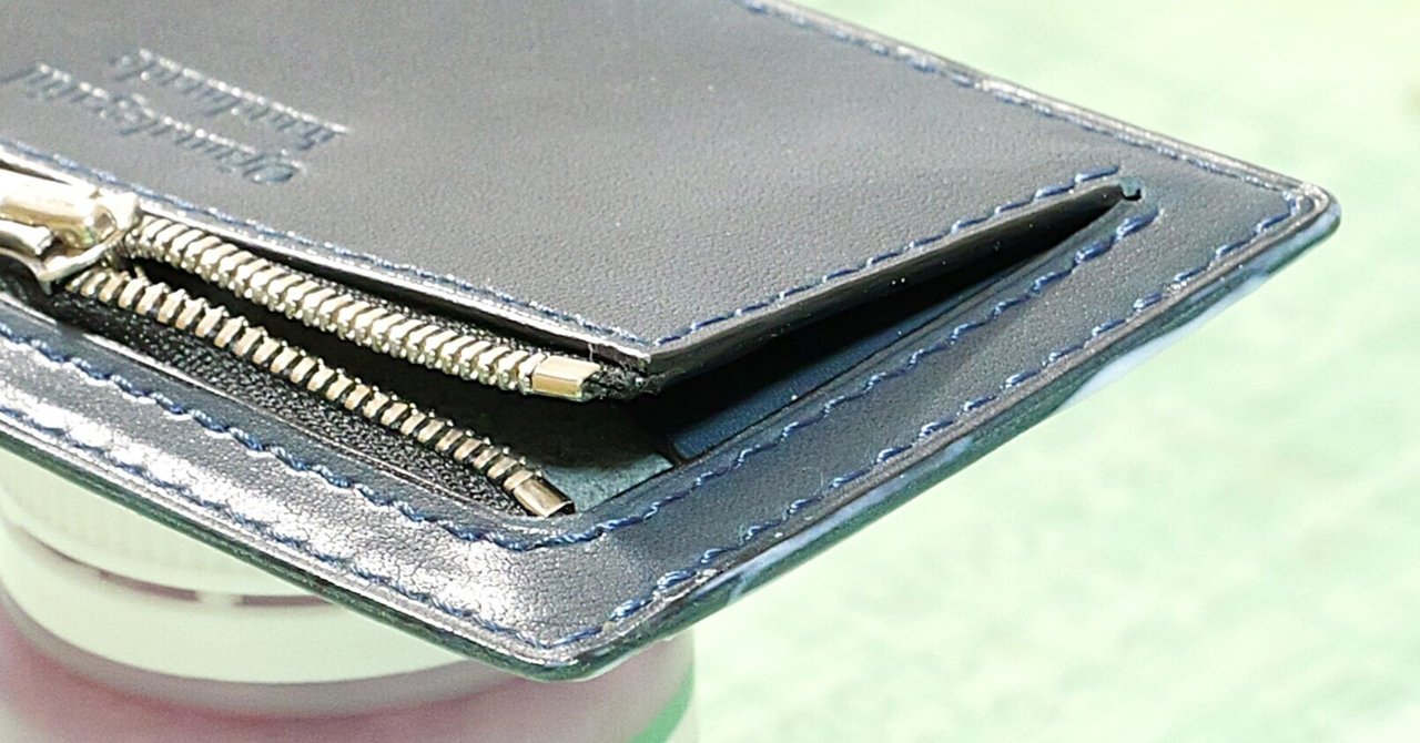 ［オーダー品］　フラグメントケース　ネイビー レザークラフト作品397～フラグメントケース75×135【ネイビー