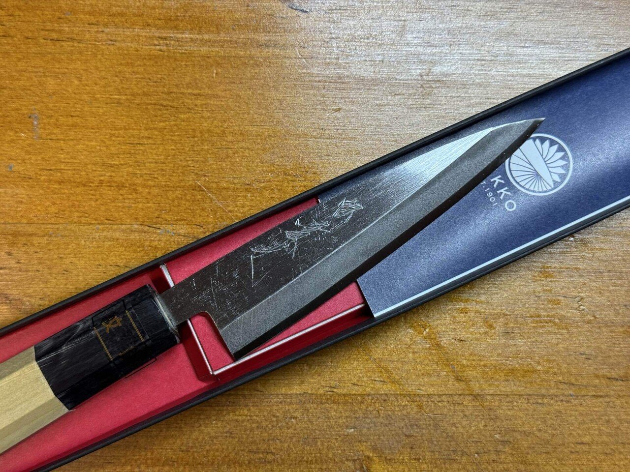 實光刃物　青鋼2号 貝裂包丁 青二】貝裂包丁 | 包丁通販なら明治33年創業の大阪 堺の實光刃物