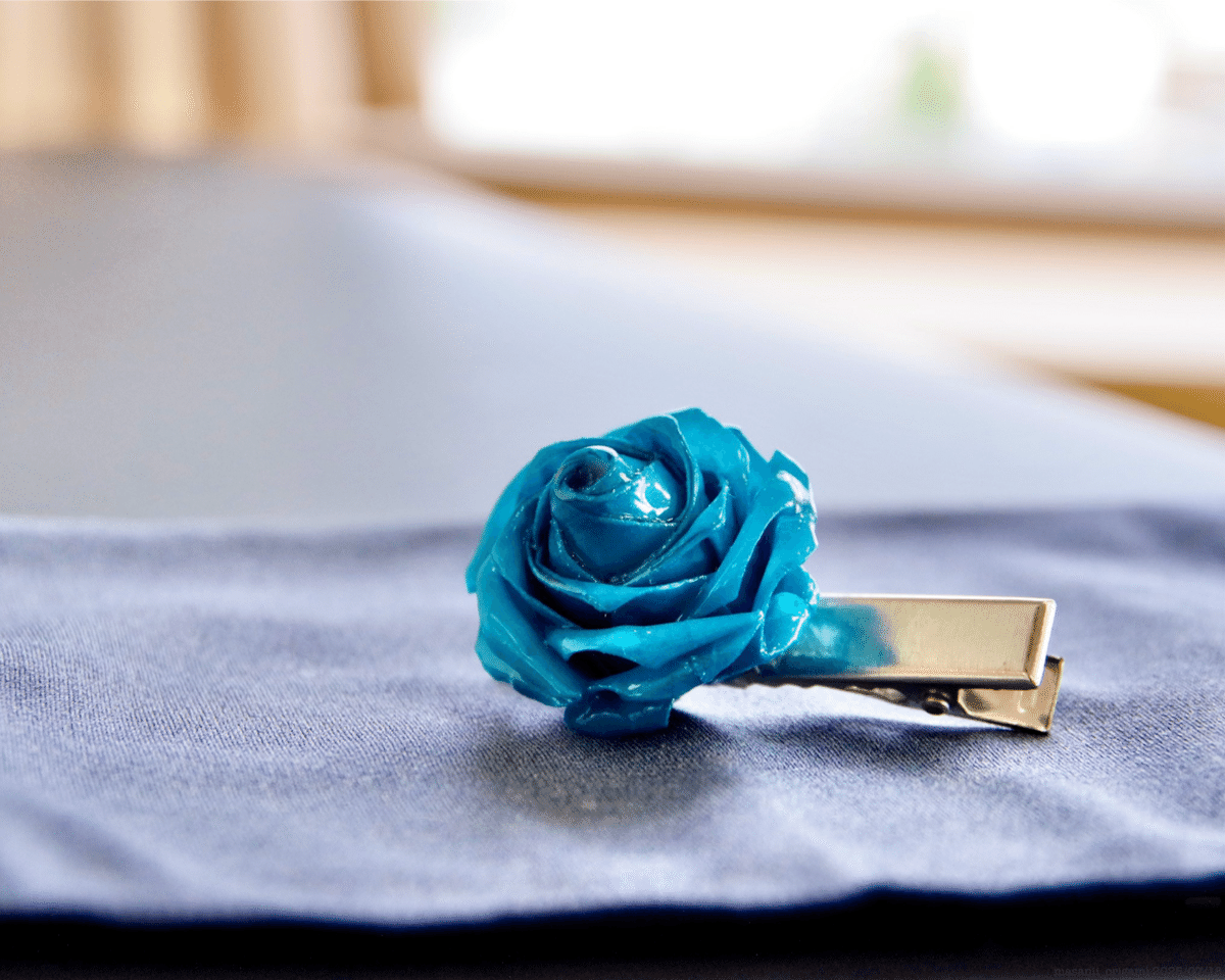 折り紙×レジン×ブローチ、新色登場！／Resin Brooch with Origami rose