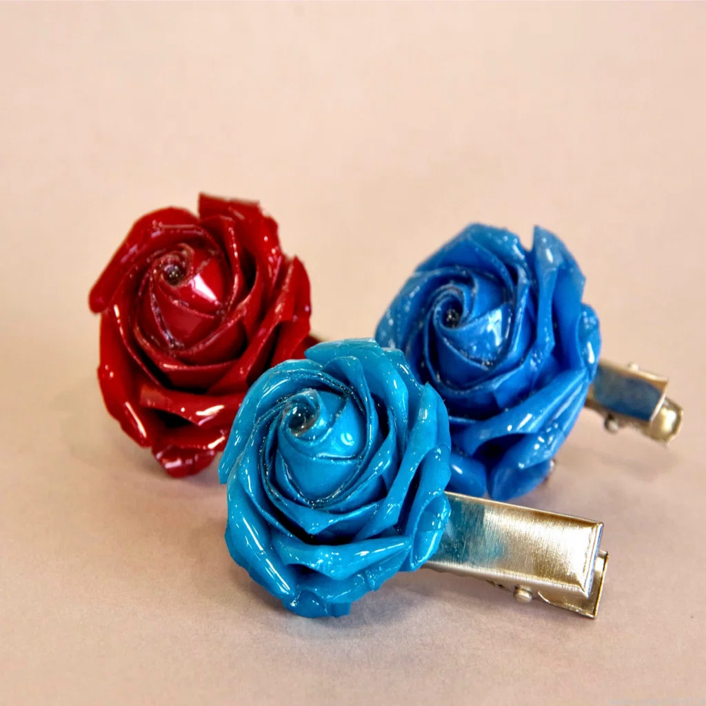 折り紙×レジン×ブローチ、新色登場！／Resin Brooch with Origami rose