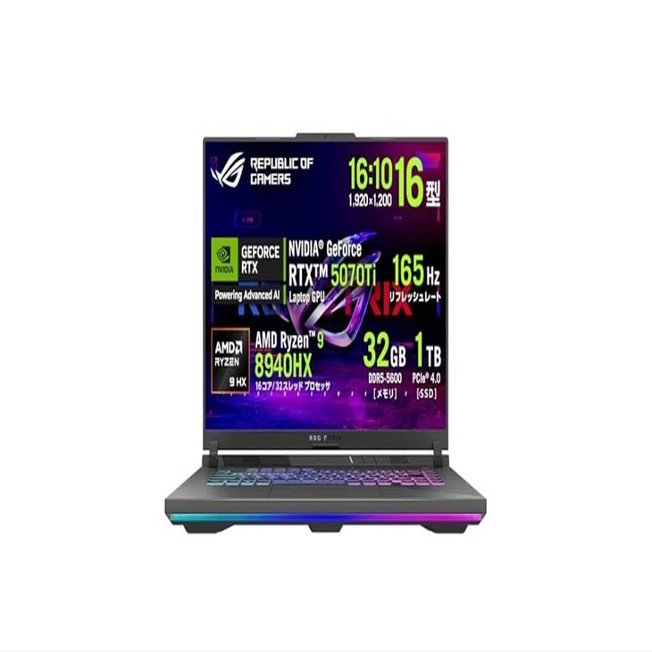ASUS ゲーミングノートPC ROG Strix G16 G614PR 16インチ RTX 5070 Ti