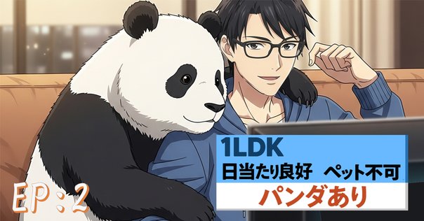 呪術廻戦のパンダとエンデヴァー 呪術廻戦のパンダとエンデヴァー