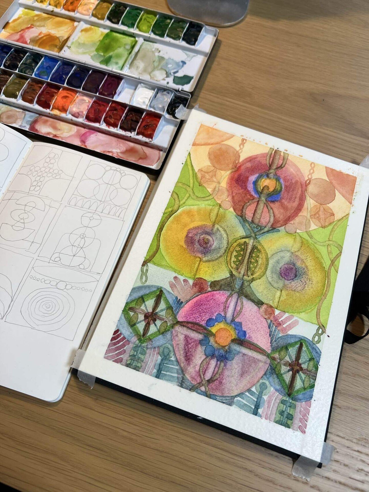 今週描いた水彩画まとめ/今週の制作の振り返りと来週の目標