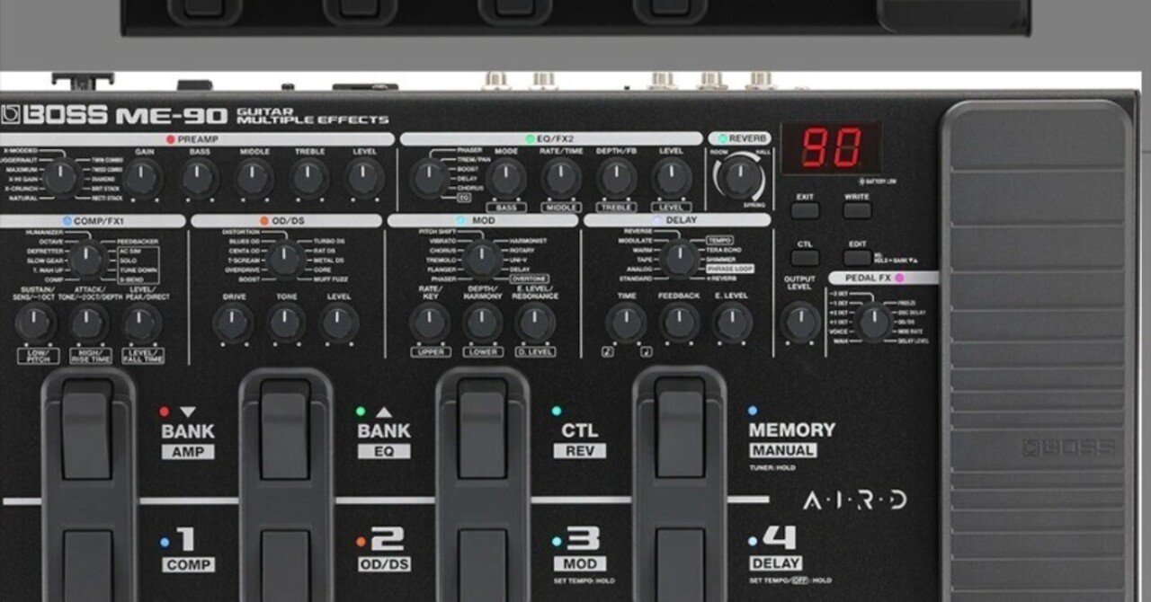 【BOSS】イフェクター ME-5・チューナー 2個の3つセットです！ ジャズコでも使えるマルチエフェクター！BOSS ME-5をRoland JC