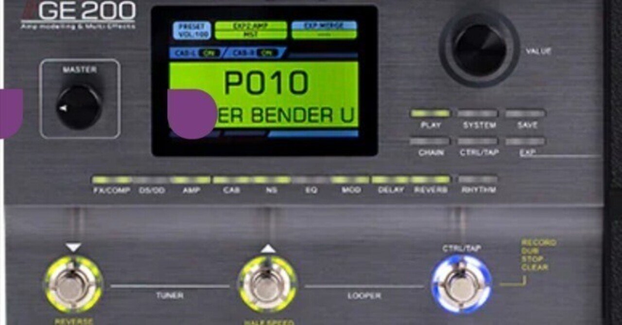 🎛 #012MOOER ( ムーアー )GE200 マルチエフェクター|Maggie 🎛 #012MOOER ( ムーアー )GE200 マルチエフェクター|Maggie