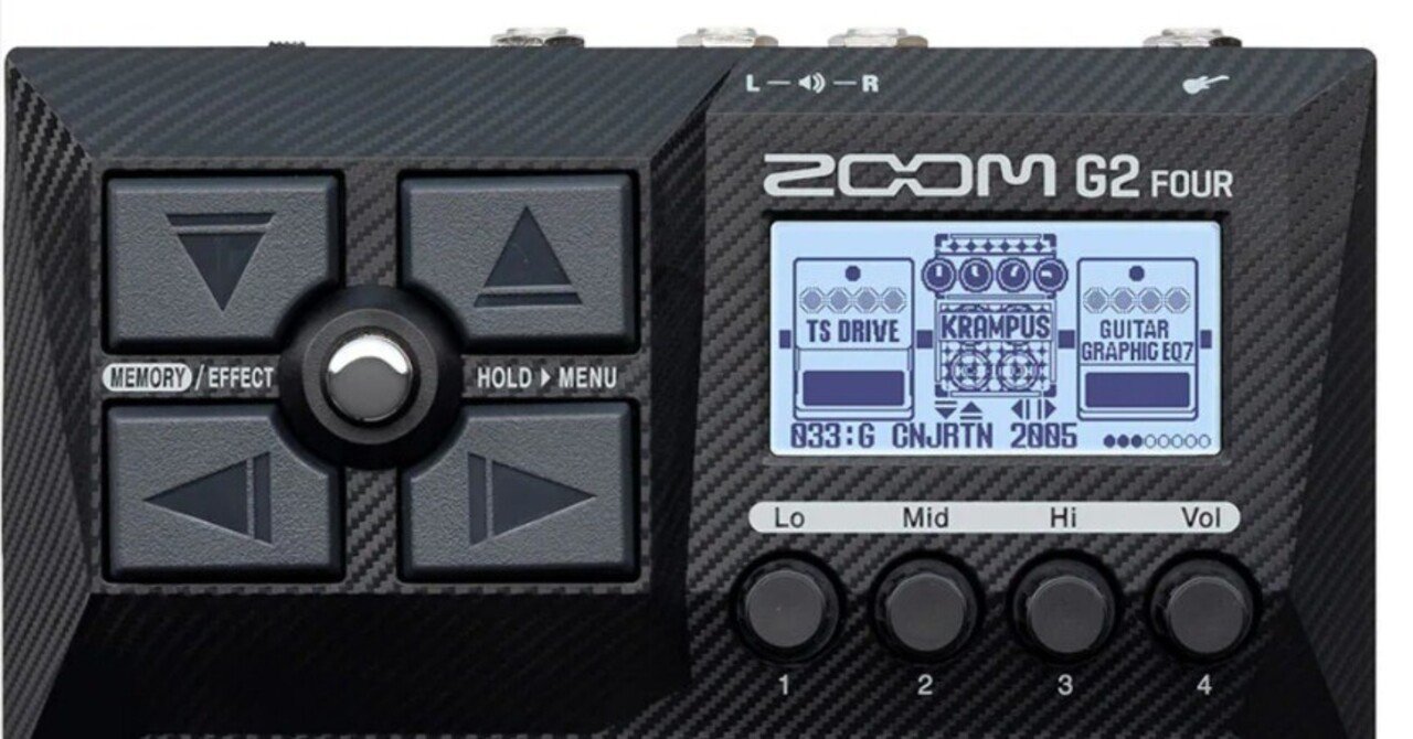 一回短時間使用ZOOM G2 FOUR ギター用マルチエフェクター