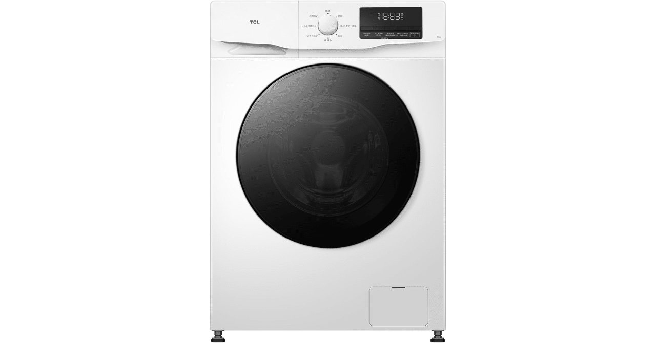 TCL ドラム式洗濯機 奥行48㎝ 幅60㎝ 超薄型 ホワイト CWD60AW Amazon | TCL ドラム式洗濯機 奥行48㎝ 幅60㎝ 超薄型 節水型