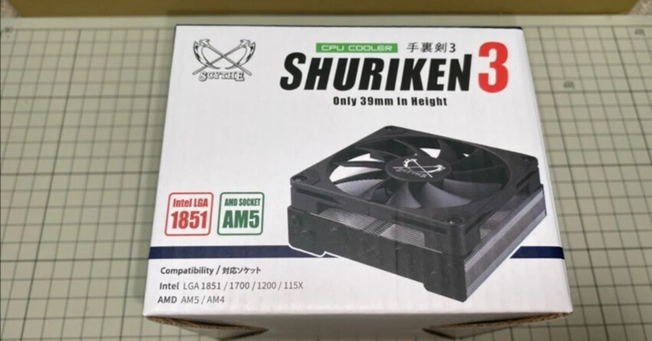 DeskMini X600 8700G CPUクーラー手裏剣3の取付 @ PC｜ハコ点のランマ