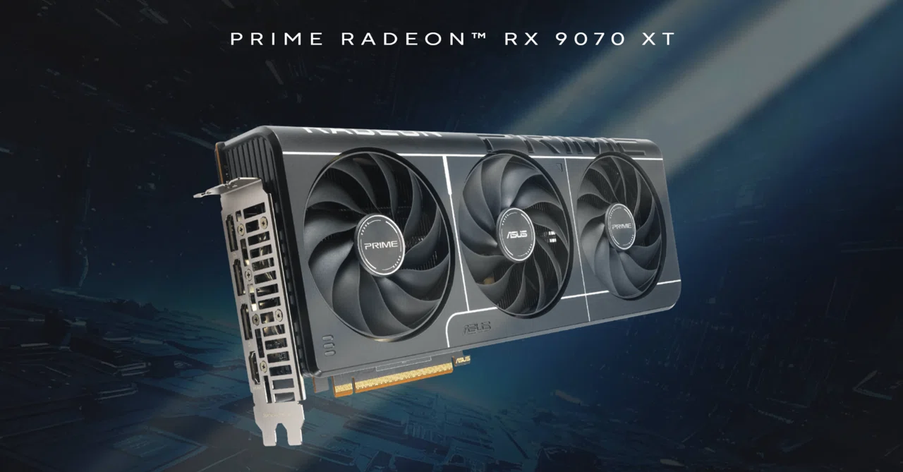 ASUS製品では価格安めのモデル「Prime Radeon RX 9070 XT & 9070」の 