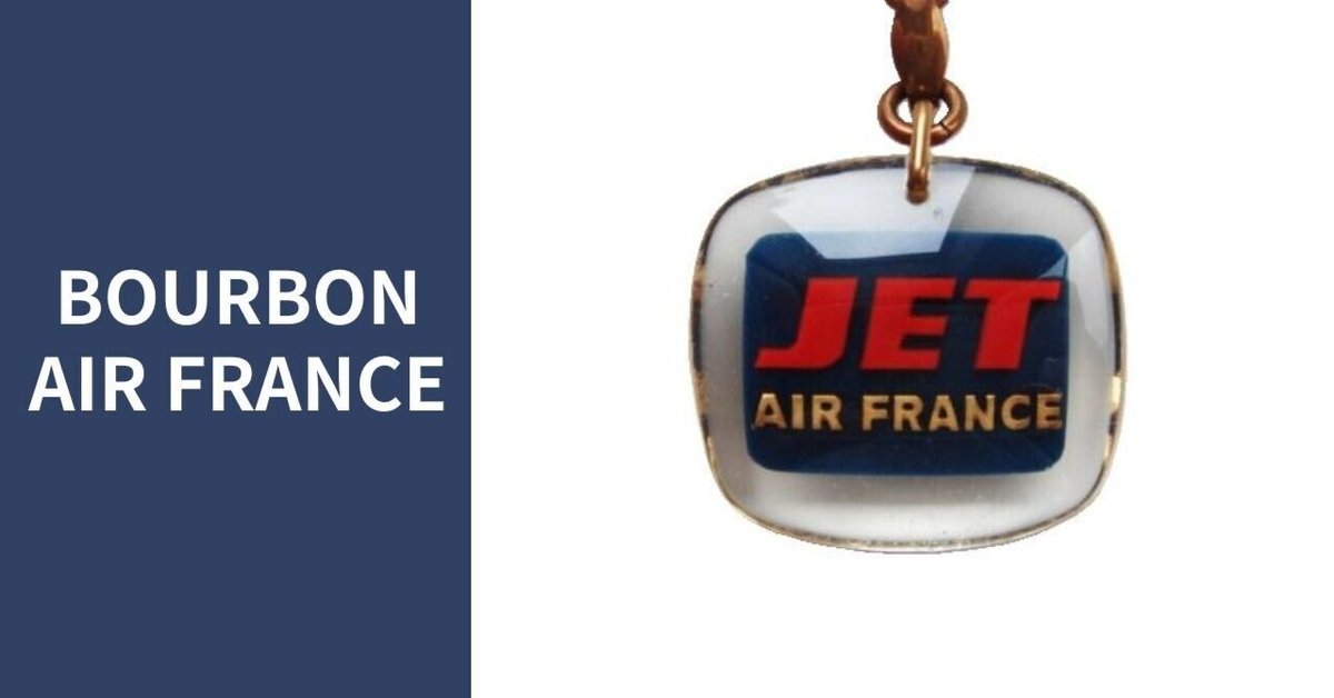 激レア　ブルボンキーホルダー　航空会社　TRANSGABON フランス AIR INTER［エールアンテール］国内航空線会社＆聖